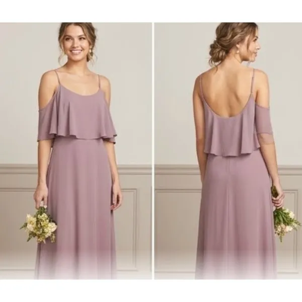 Show Me Your Mumu Strap Off Shoulder Maxi Dress Purple Size XS NEW - Image 2