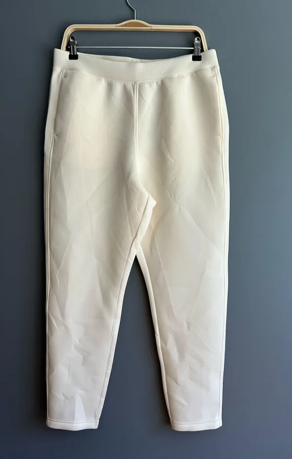 Uniqlo cream sweatpants  - Image 2