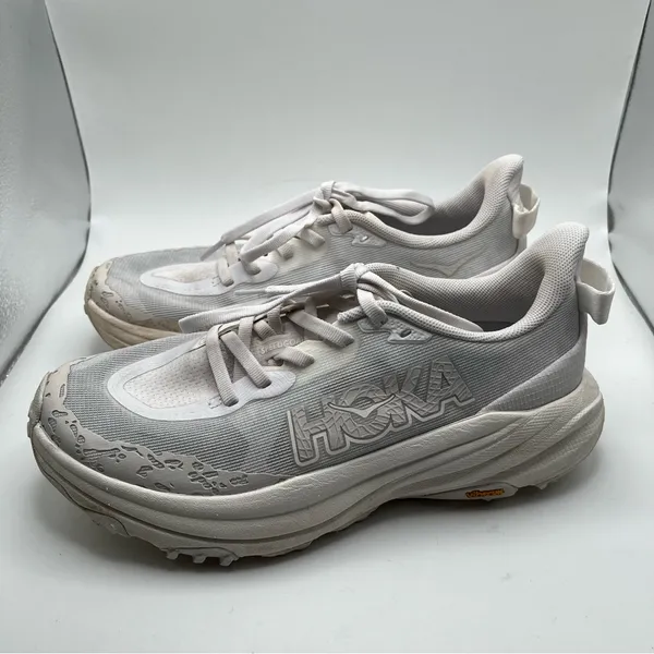 Hoka Speedgoat 6 women’s size 6.5 vibram white sneakers hiking outdoor - Image 3