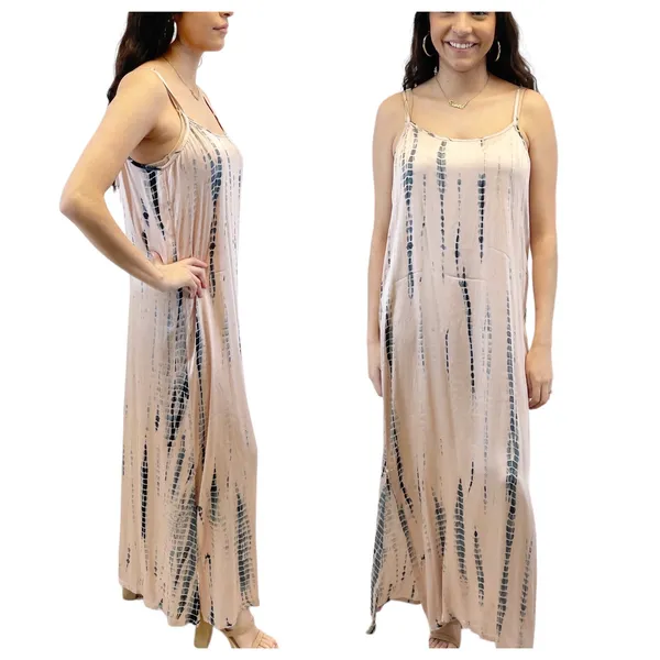 Anthropologie Norblack Norwhite Slip Dress Womens‎ Small Kyara Pink Tie Dye Festival Bohemian - Image 2