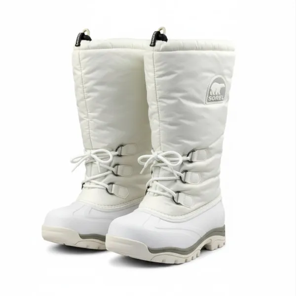 SOREL Snowlion Insulated Knee High Winter Boots Sz 9 White Cozy Stylish Durable - Image 3