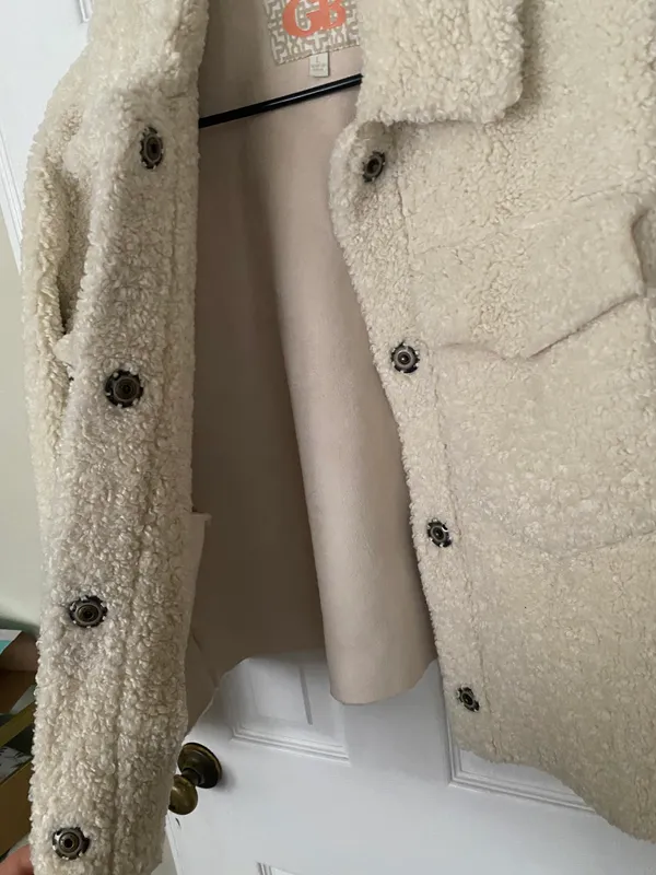 Gianni Bini Cream-Colored Wool Coat - Image 3