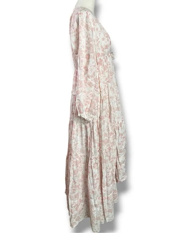 Free People Ethereal Dainty Cottage Pappiet Midi Dress Maxi Top Size Small - Image 5