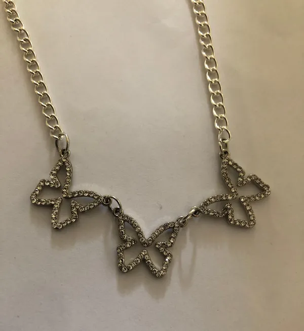 Butterfly Necklace 🦋 Silver - Image 2