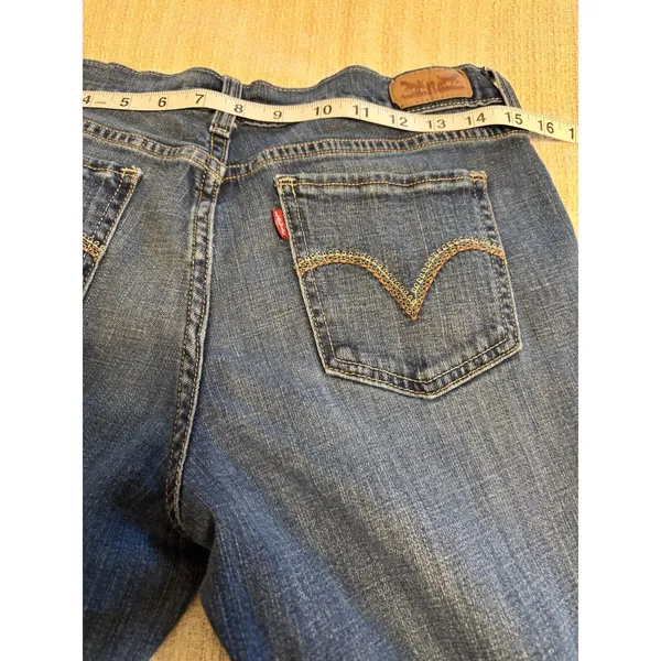 Levi’s 515 Boot Cut Jeans Womens 8 Medium Wash Denim Classic Fit Stretch 29/30 - Image 11