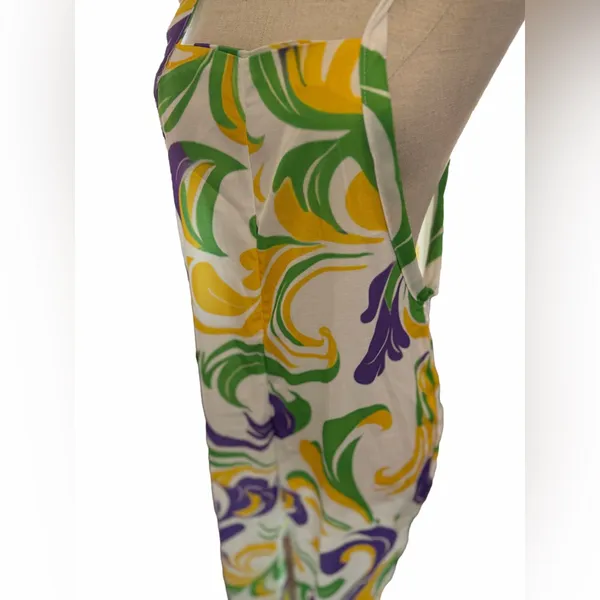 Women's NEW Mardi Gras Theme Colorway Tie Strap Jumper Size M #260775 - Image 4