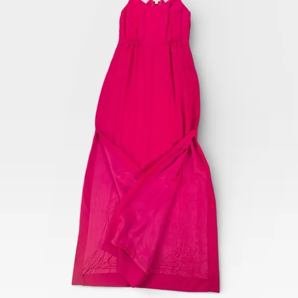 J.Crew Vibrant Pink Sleeveless Maxi Sundress Double Side Slit Dress Size 2 - Image 4