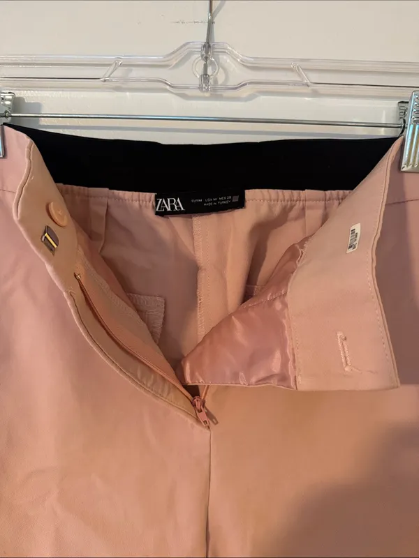 Zara Women’s Classic Slim Pants in Dusty Rose Size Medium - Image 7