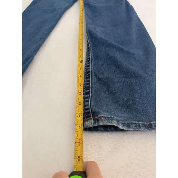 Wrangler Willow Mid Rise Straight‎ Leg Jeans Medium Wash Blue Denim Womens 30x31 - Image 8