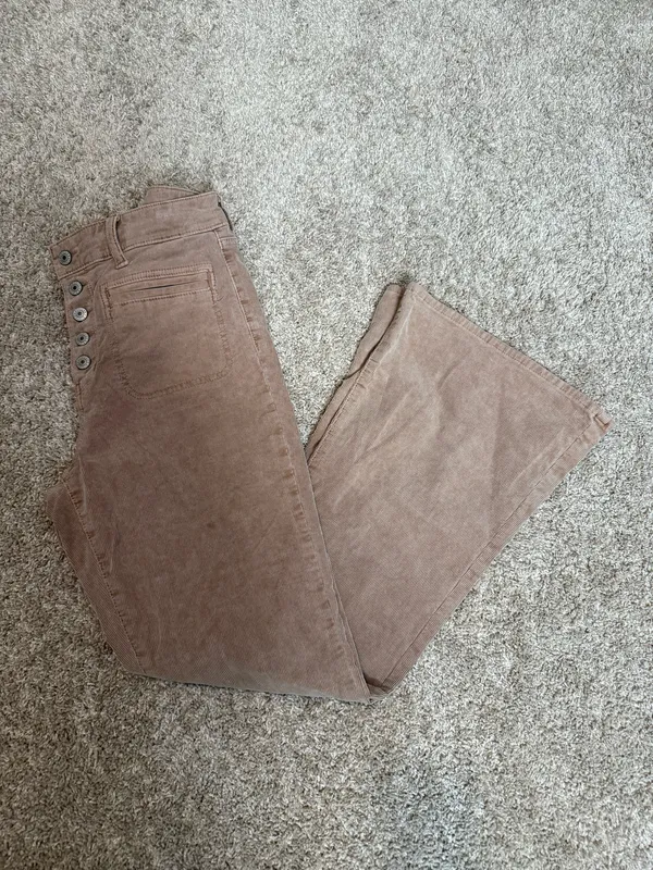 American Eagle high waist flare leg corduroy pants - Image 2