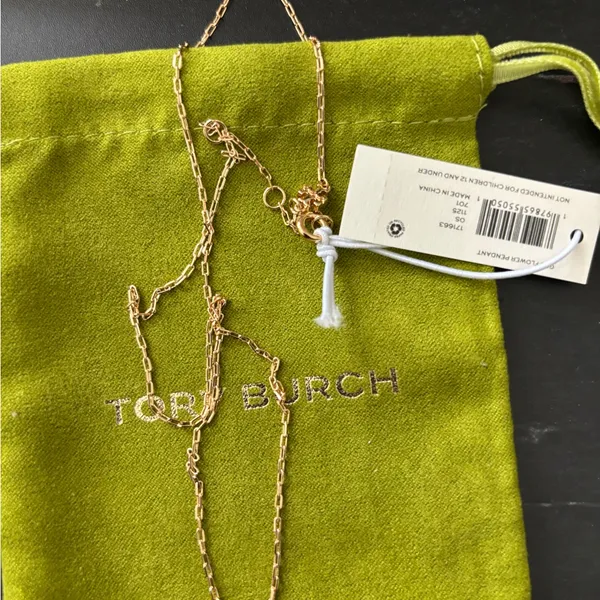 NWT Tory Burch Gold Clover Necklace - Image 2
