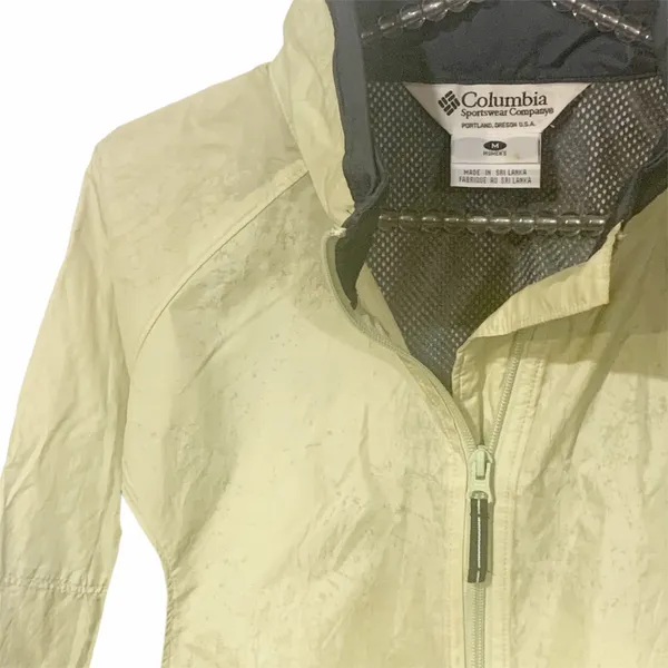 Columbia Medium Green Lightweight Full Zip Windbreaker Nylon‎ Jacket - Image 2