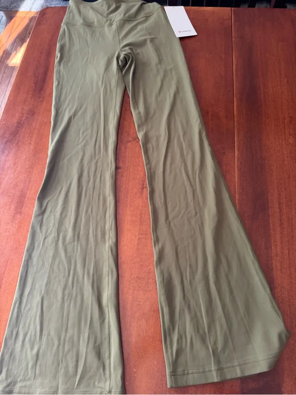 Lululemon Groove High-Rise Flare Pants size 4 NWT Bronze Green - Image 8