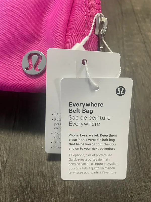 Lululemon Everywhere Belt Bag, Sonic Pink - Image 3