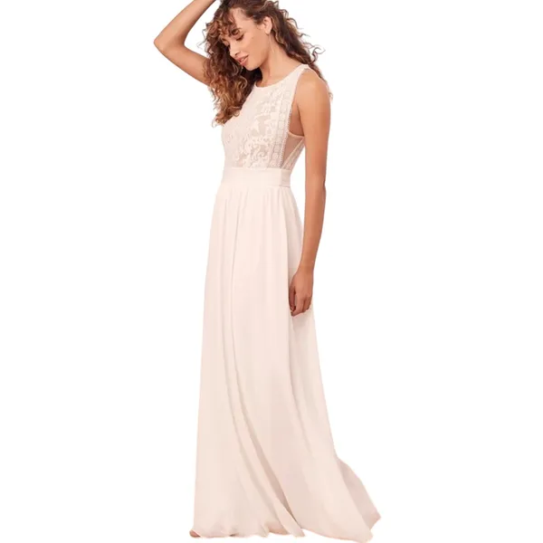 Lulu’s Forever & Always White Lace Maxi Dress Sz XS NWT Bridesmaid Formal - Image 2