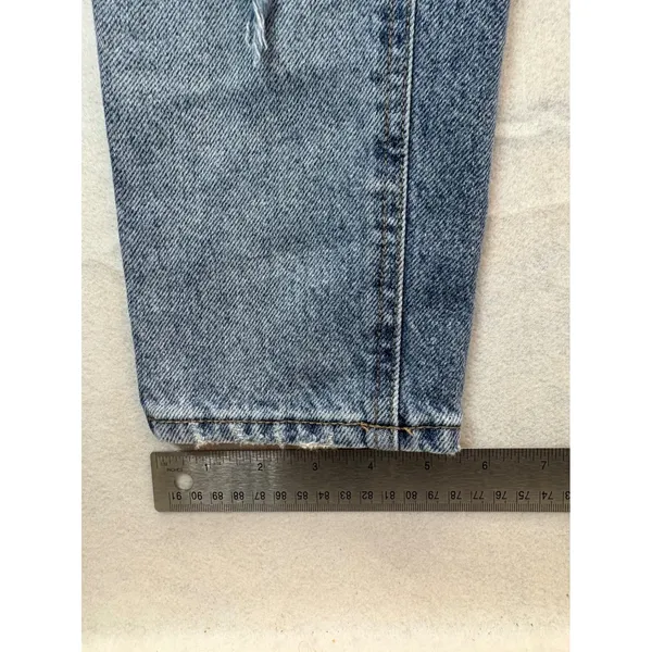 PacSun Ultra High Rise Slim Distressed Straight Leg Jeans Medium Wash 24" waist - Image 5