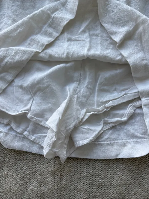 Abercrombie Linen blend mini skort with belt - Image 2