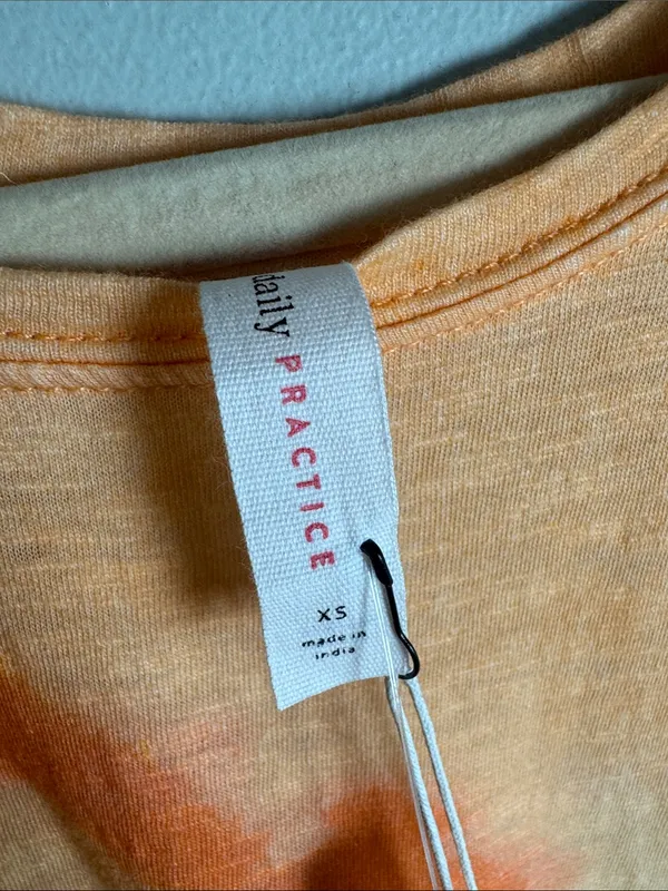 Daily Practice by Anthropologie Printed Asymmetrical Ruffle-Hem Dress NWT XS - Image 6