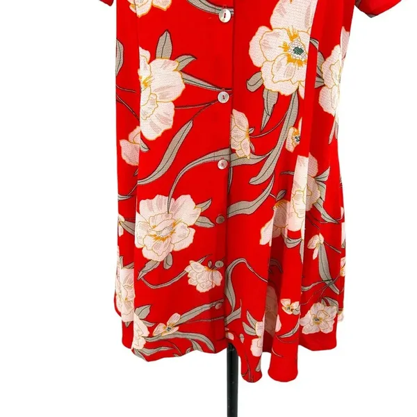 Show Me Your Mumu Bennett Babydoll Dress Southern Red Pebble Floral Size‎ Small - Image 5