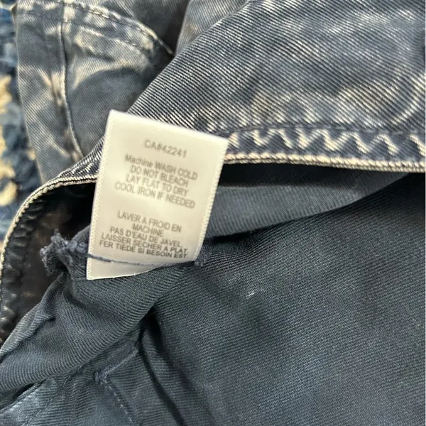 Young Fabulous & Broke Clyde Tencel Cargo Pants Small Blue Grey Cropped - Image 10