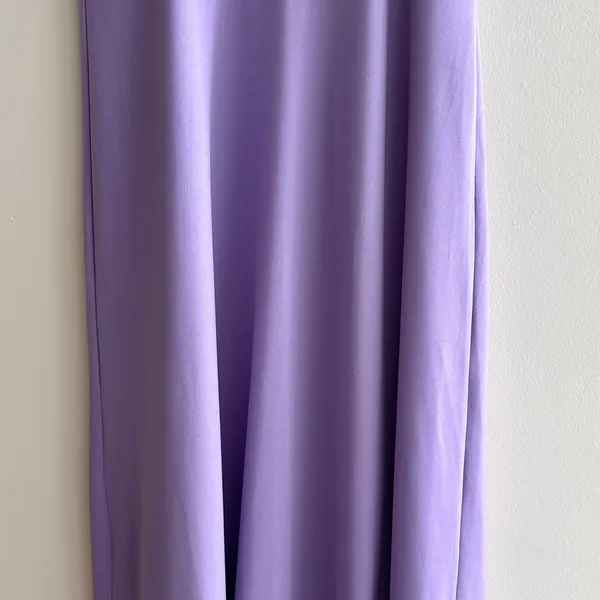 Amazon Lilac Purple Spandex Fitted Sweetheart Neckline Cocktail Dress with Slits, Medium - Image 9