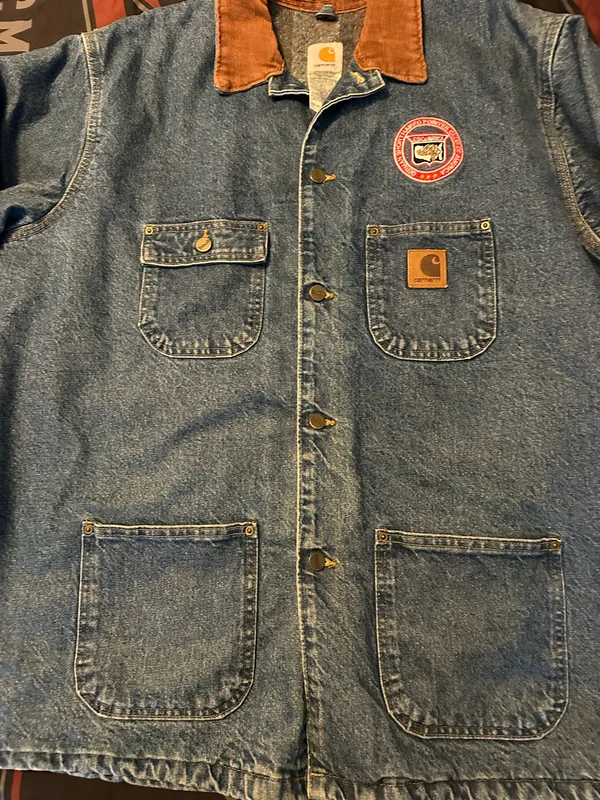 Vintage Carhartt Blanket Lined C59DST Jacket Denim Chore Barn Coat Men’s XL USA - Image 3