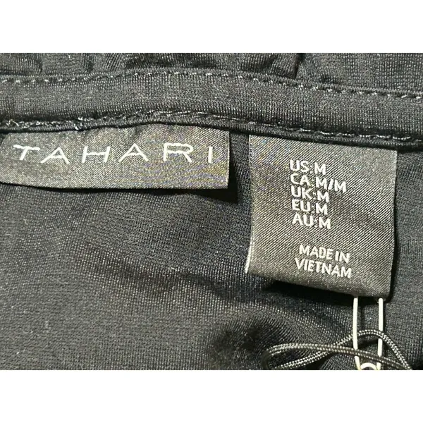 NWT TAHARI Black Sleeveless Blouse Sz Med Classic Staple Career Party Versatile - Image 12