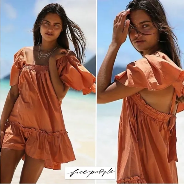 Free People Imogene Dress Terra Ruffle Babydoll Dress XS - Image 3