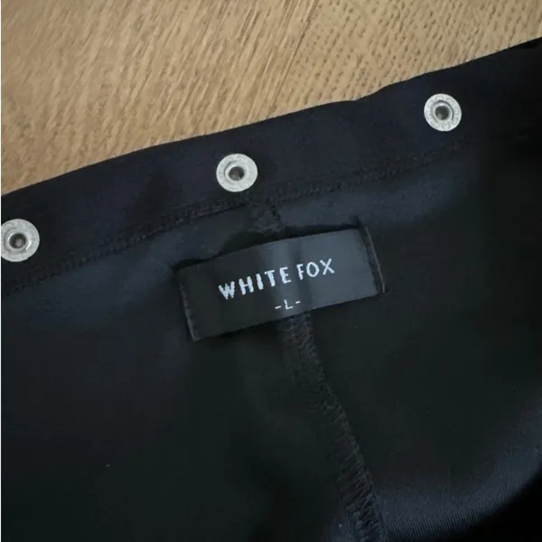 White Fox Boutique - I Want You Stud Waist Flare Pants in Black & Silver - Image 3