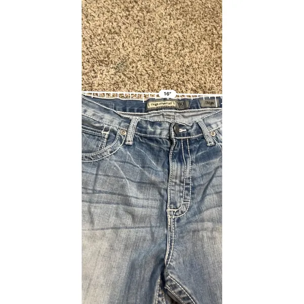 BKE Tyler Straight Light Wash Cut Off Denim Shorts Womens 36R Blue Frayed Hem‎ - Image 7