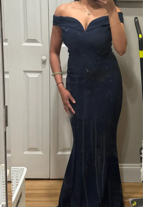 Navy Blue Formal Dress - Image 4