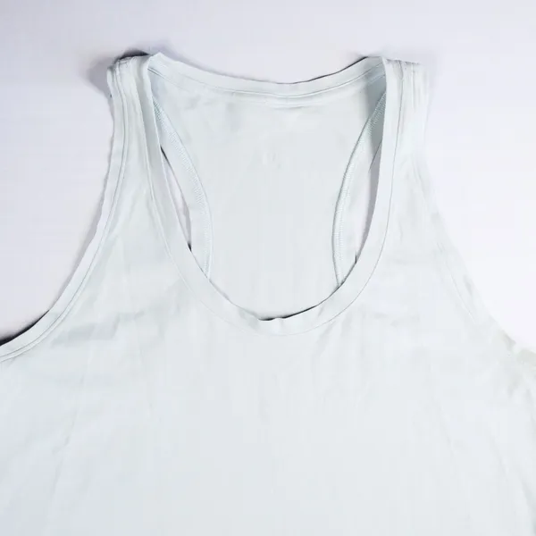 Lululemon‎ Racerback Love Tank Top Womens 8 Sheer Blue Pima Cotton Athletic - Image 8