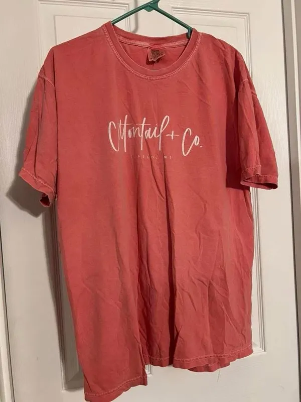 Comfort Colors Coral Logo Short Sleeve Tee - Image 2
