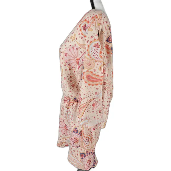 Women’s Lovers + Friends Paisley Romper Pink Multicolor Size Large - Image 3