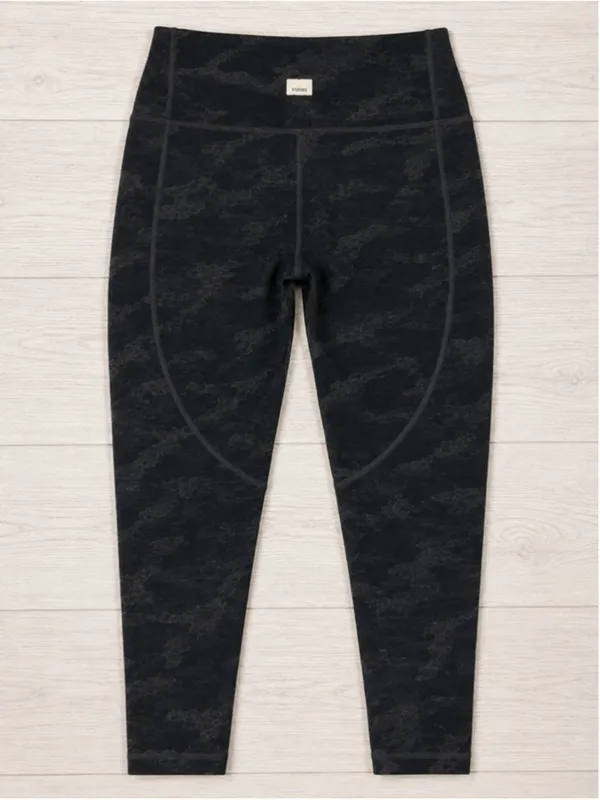 Vuori‎ The Rise The Shine Leggings XS Black Camo High Rise Pockets - Image 2