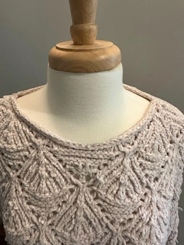 POL soft chunky style knitted sweater Grey Size Medium - Image 4