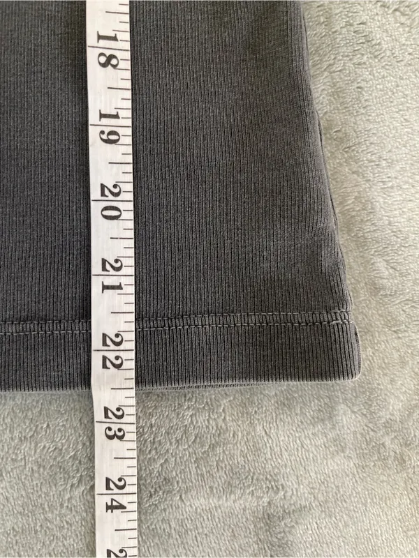 Rowan Pruitt Tank Top 100% cotton ribbed Gray boho festival casual streetwear S - Image 9
