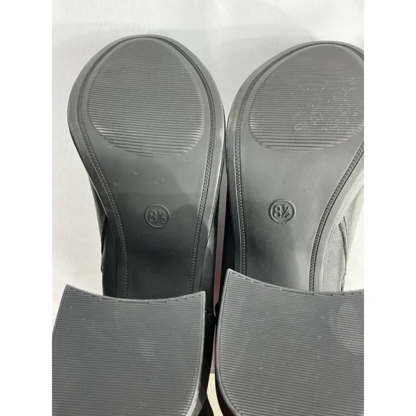 Womans Target 8.5 Black Zip Up Platform Ankle Boots New Without Tags - Image 9