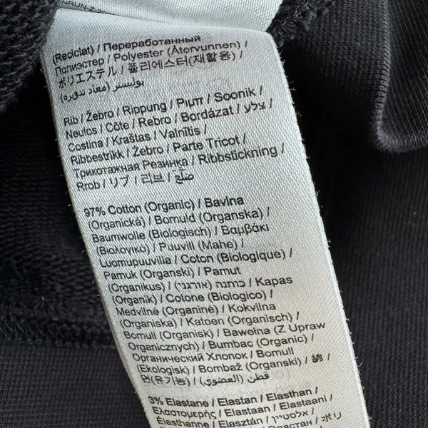 On Running Women’s Club Hoodie Organic Cotton Size Small Black Oversize Fit - Image 8