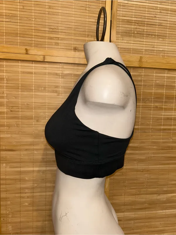 Zyia Active black strappy sports bra workout exercise woman’s size large gym - Image 2