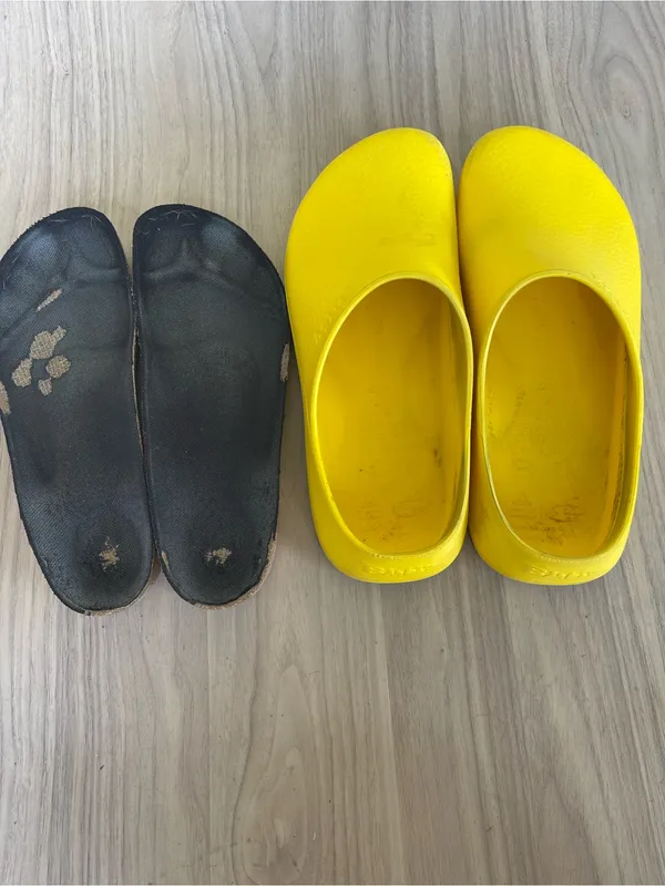 Birkenstock Yellow Slip-On EVA Clogs - Image 11