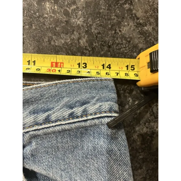VTG Levis Jeans Womens 10 MIS Blue 550 Relaxed Tapered Mom Made in USA Y2K Denim - Image 5