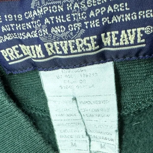 Vintage Champion Reverse Weave Hunter Green Sweatshirt Size‎ Medium - Image 6