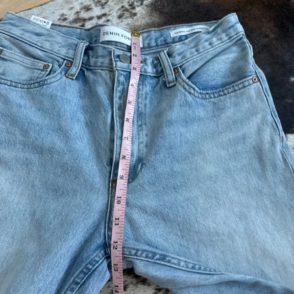 DENIM FORUM The Romy‎ Mod Rise Classic 30L Size 27 - Image 10