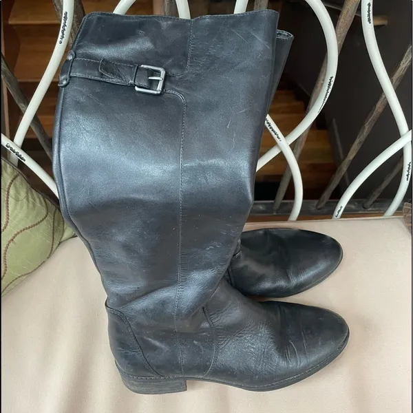 Sam Edelman Patton‎ Leather Riding Boots in Black Size 7 - Image 6