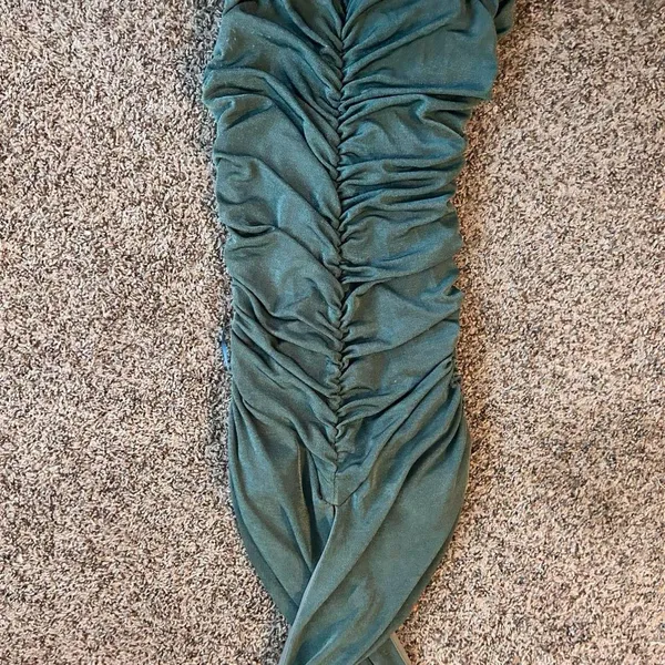 Green Shimmer Mini Dress - Image 2