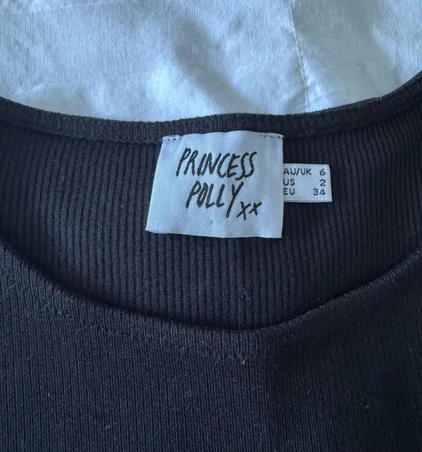 Princess Polly Top Black - Image 3