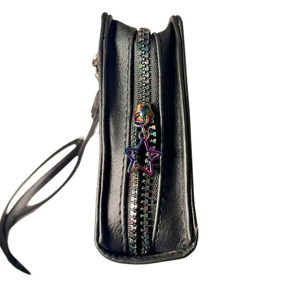 Spirit Halloween Book of Spells Adjustable Crossbody Bag Purple & Black Zip Top - Image 9