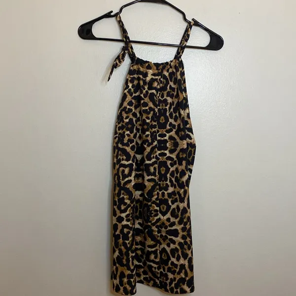 Sheilay Cheetah Print Tank Top Black - Image 3