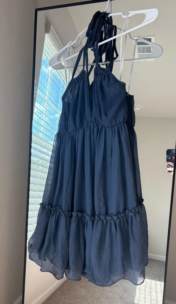 Lulus Dress Navy - Image 4